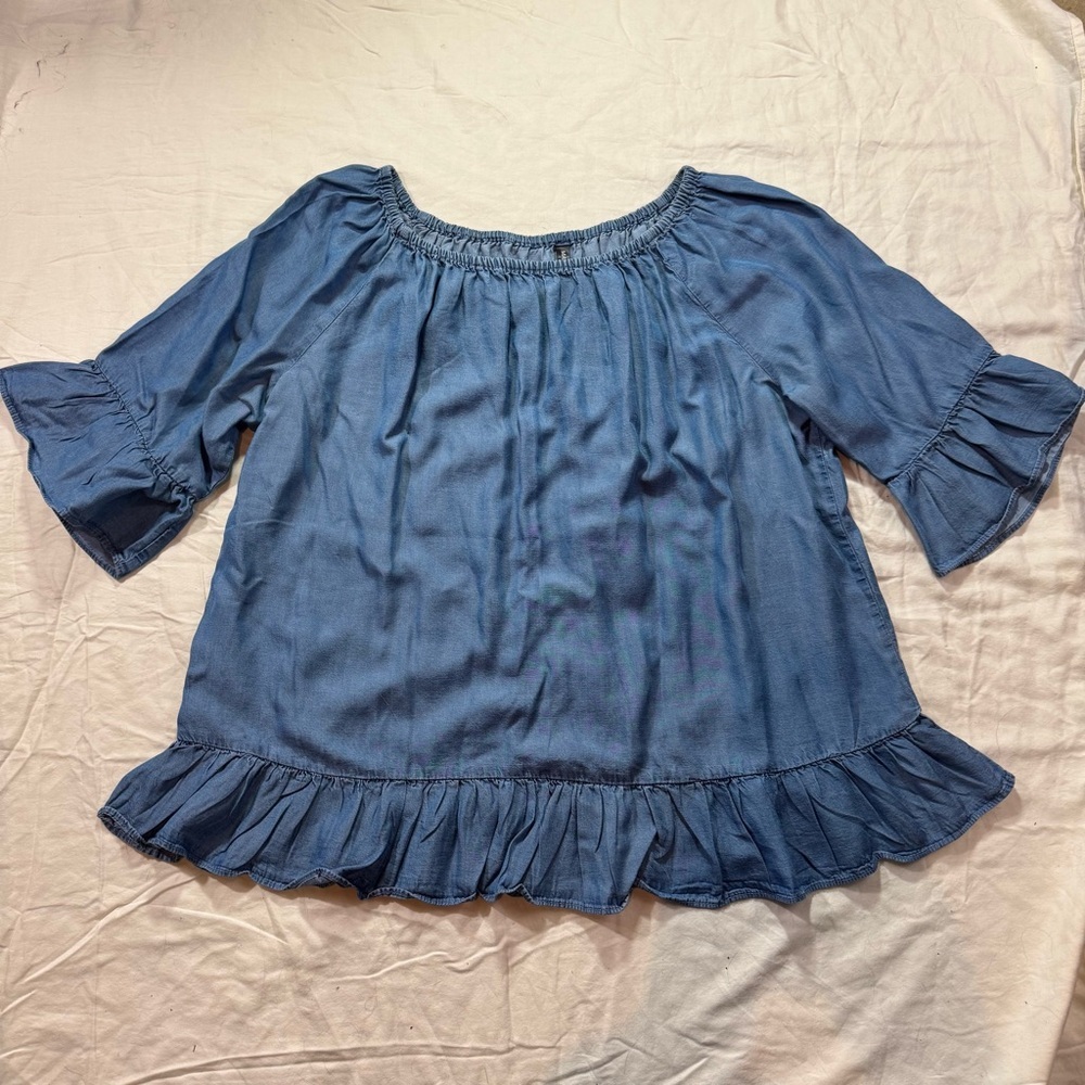 47. Women’s Massini Blue cute top (1X)